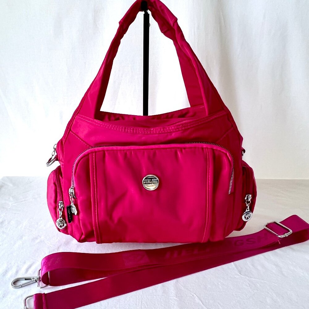Pink Travel Bag by JIELSHI, Crossbody or Shoulder Bag, EC!